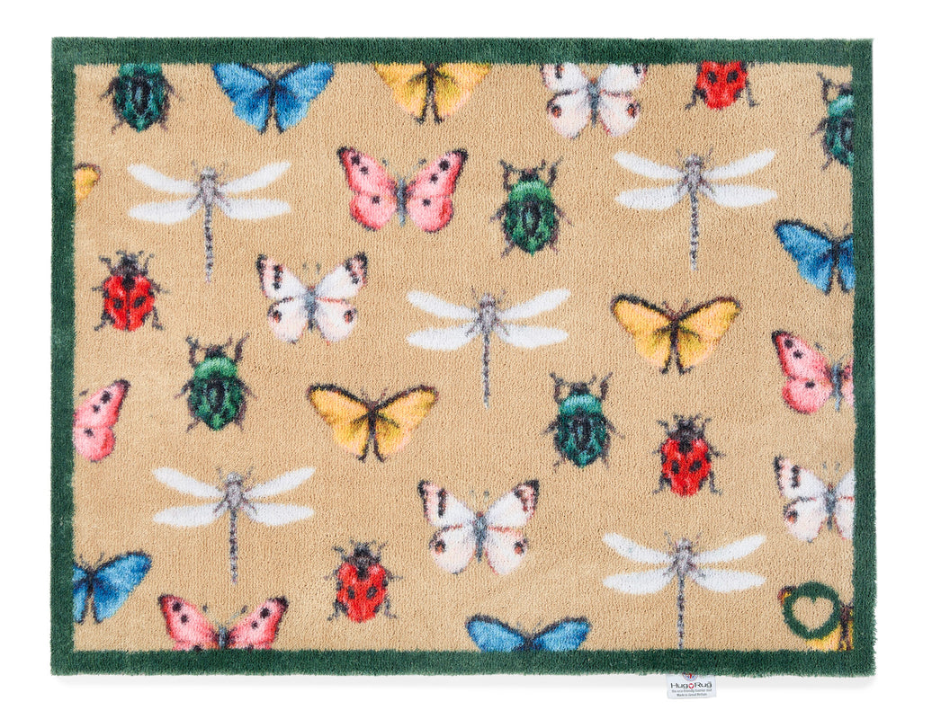 Bugs & Butterflies Washable Door Mat