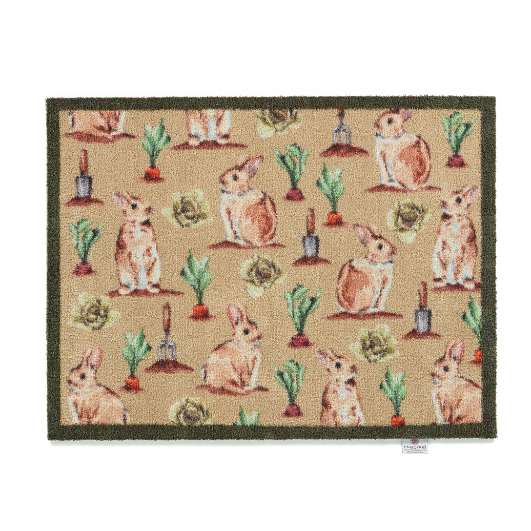 Allotment Rabbits Washable Door Mat