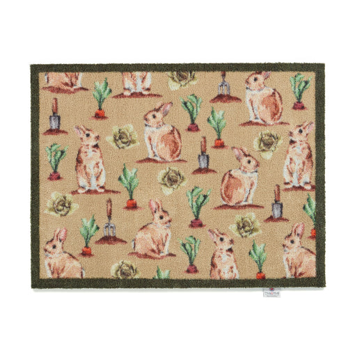 Allotment Rabbits Washable Door Mat