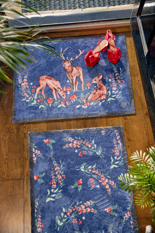 Meadow Deer Washable Door Mat