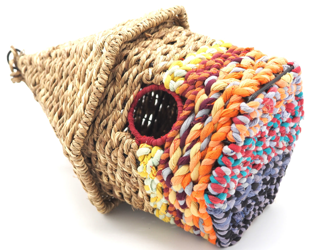 Cylindrical Shaped Artisan Sari Bird Nester