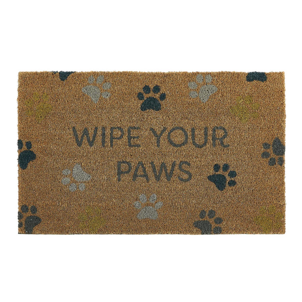 Wipe Your Paws Printed Coir Door Mat