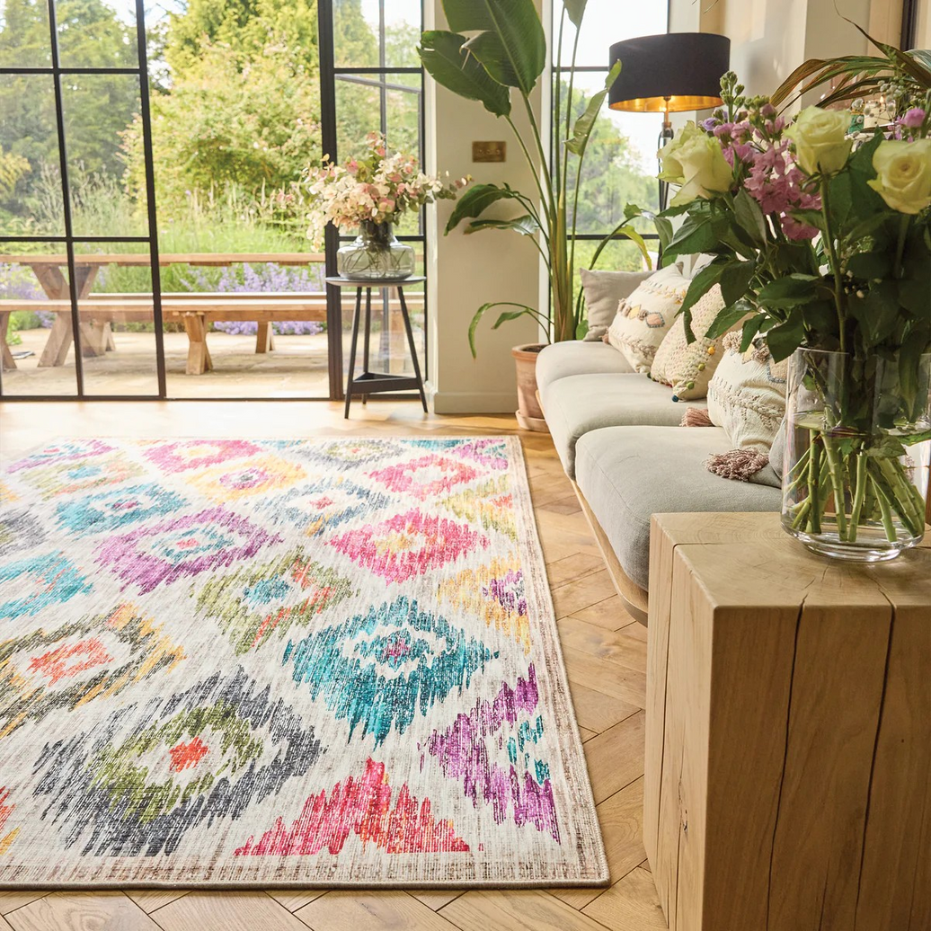 Hug Rug 'Painted Ikat' Eco-Washable Rug