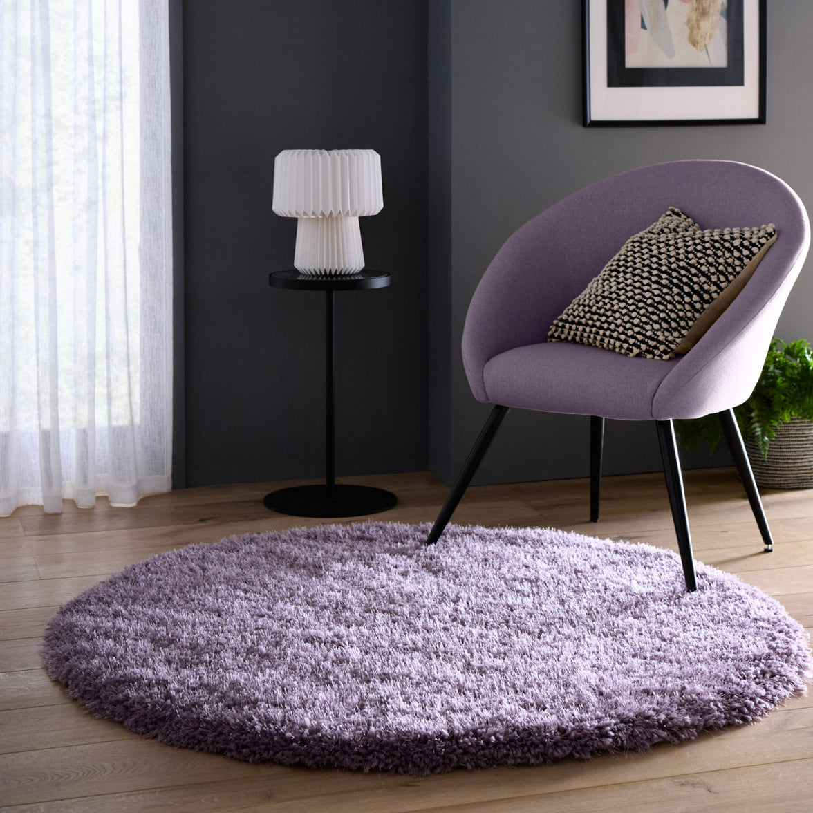 Origins Chicago Handed Tufted Rug - Lavender
