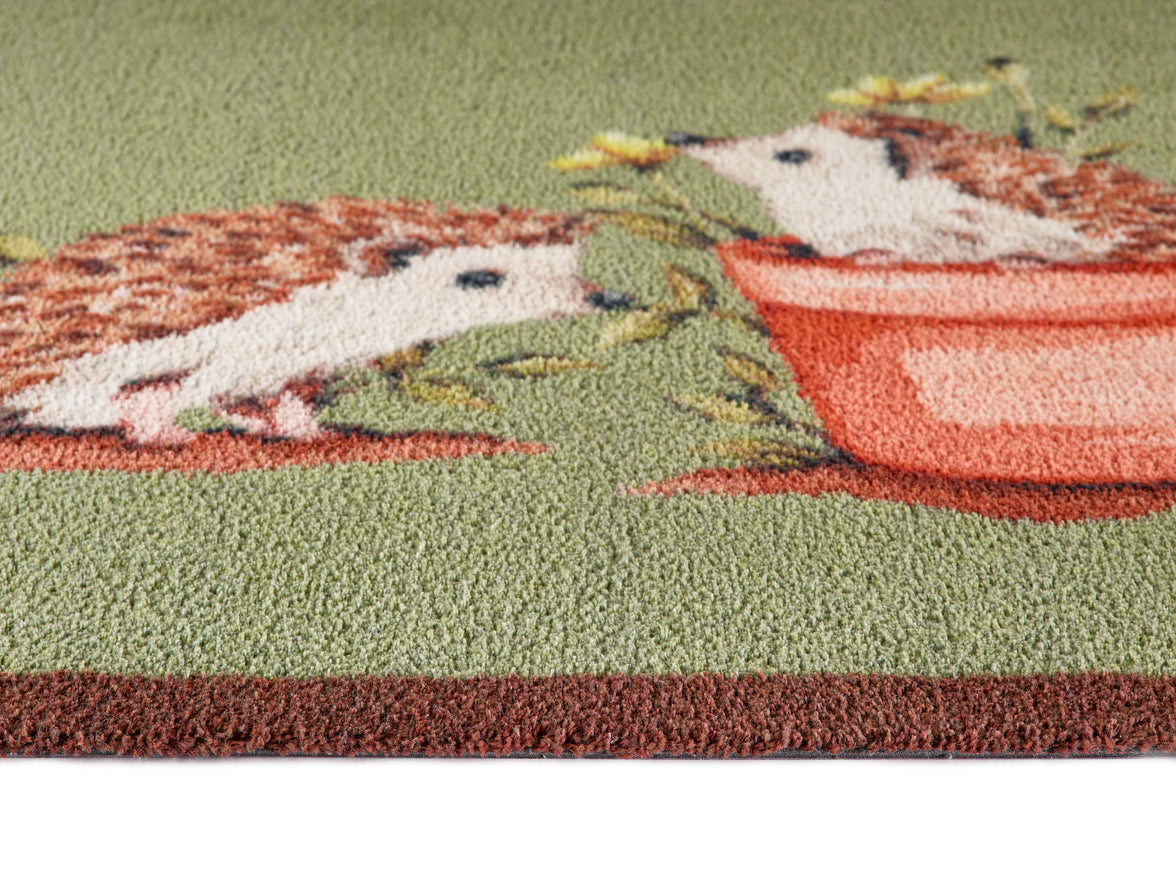 Hedgehog Friends Washable Door Mat