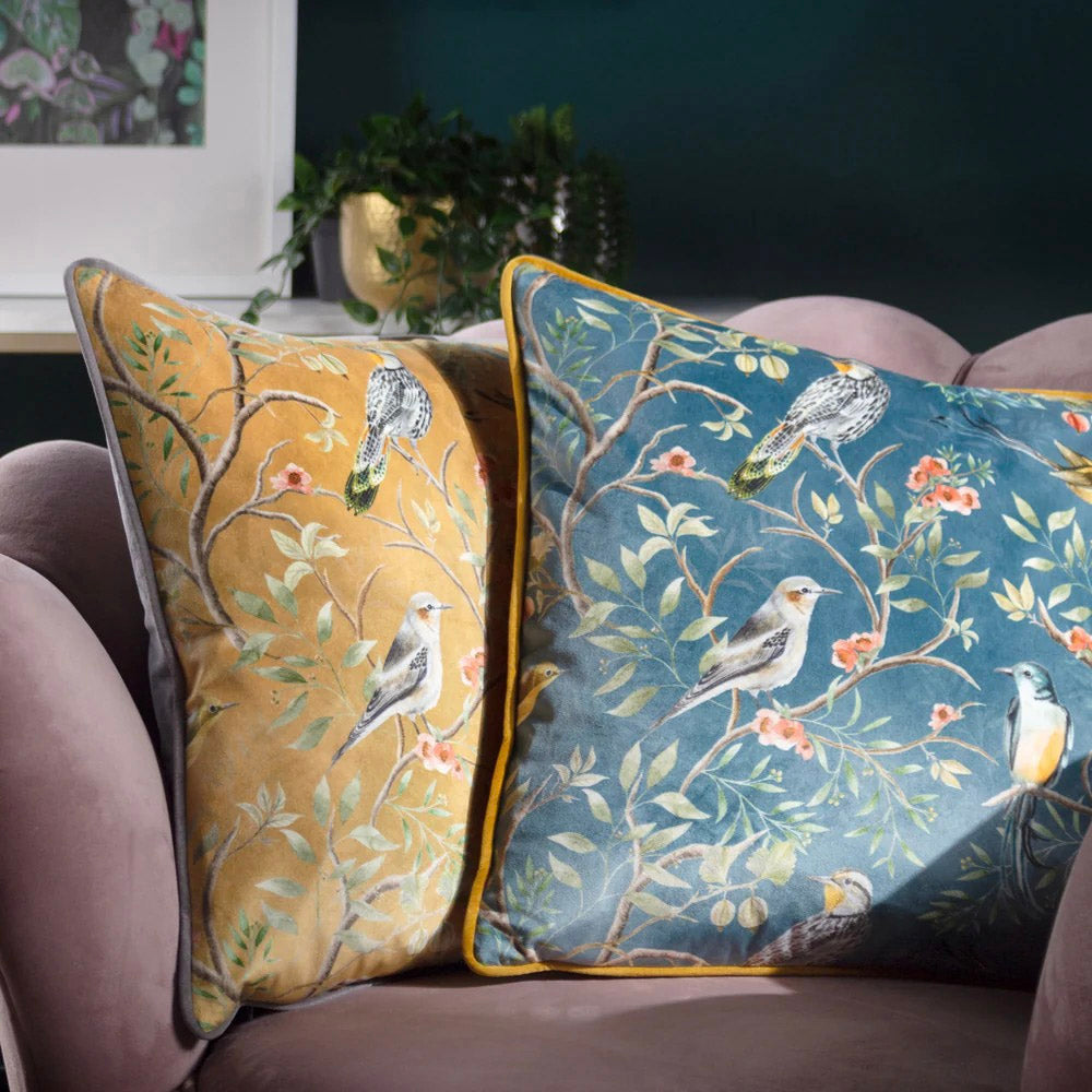 Chinoiserie Oriental Birds Cushion