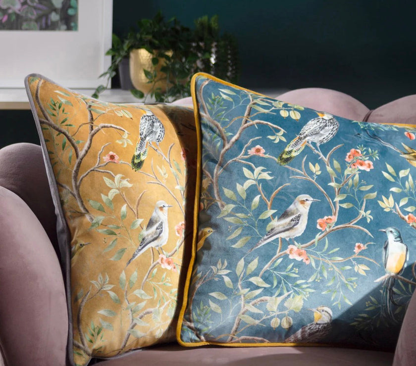 Chinoiserie Oriental Birds Cushion