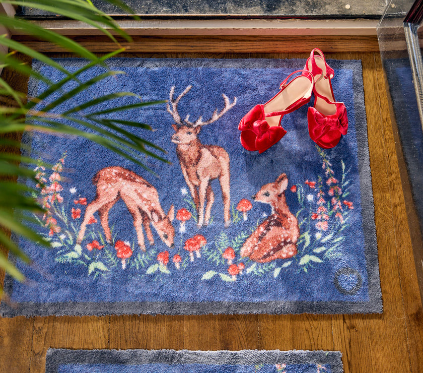 Hug Rug Washable Door Mat - Meadow Deer