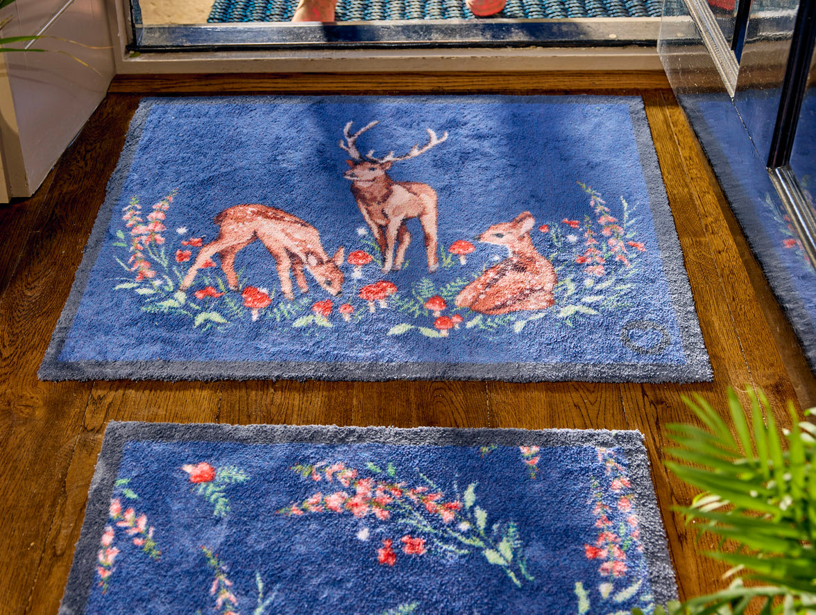 Meadow Deer Washable Door Mat
