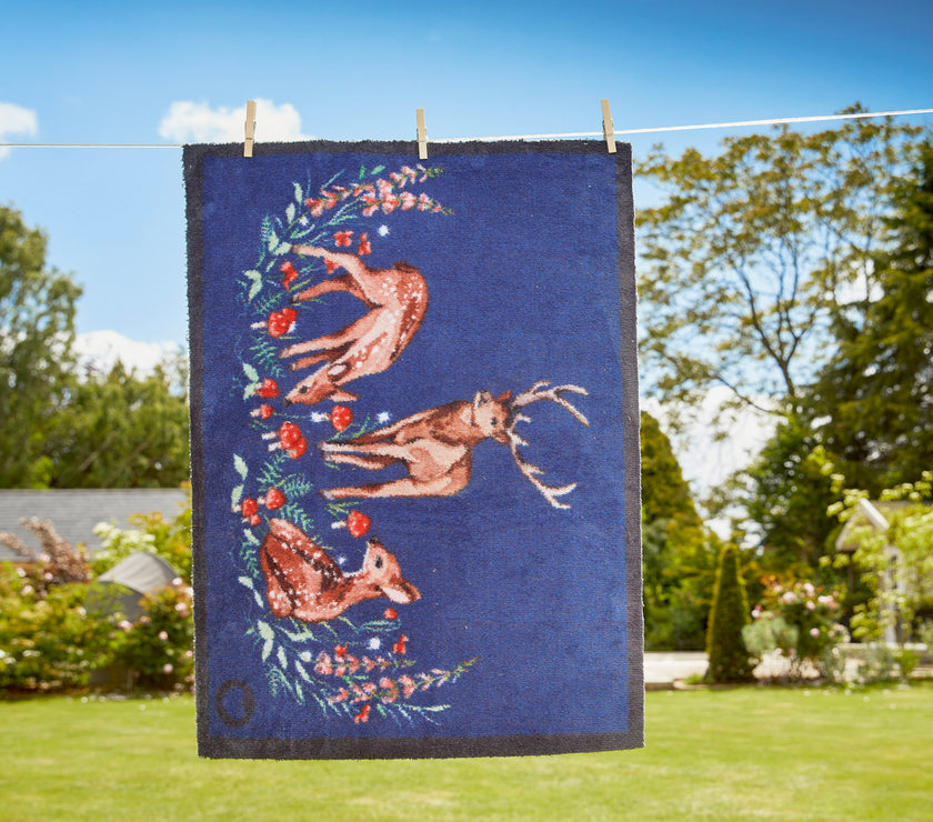 Hug Rug Washable Door Mat - Meadow Deer