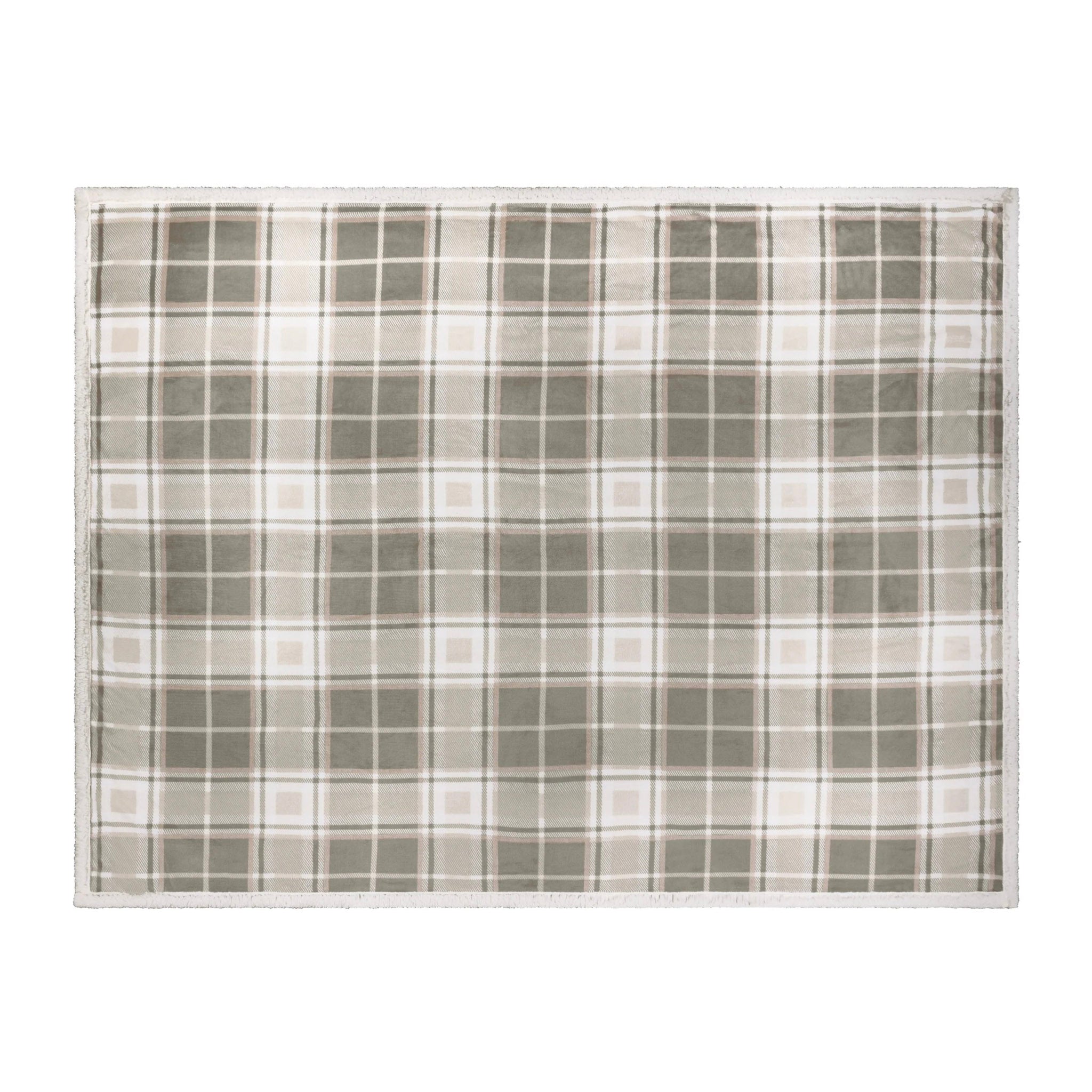 Braemar Tartan Sherpa Fleece Throw
