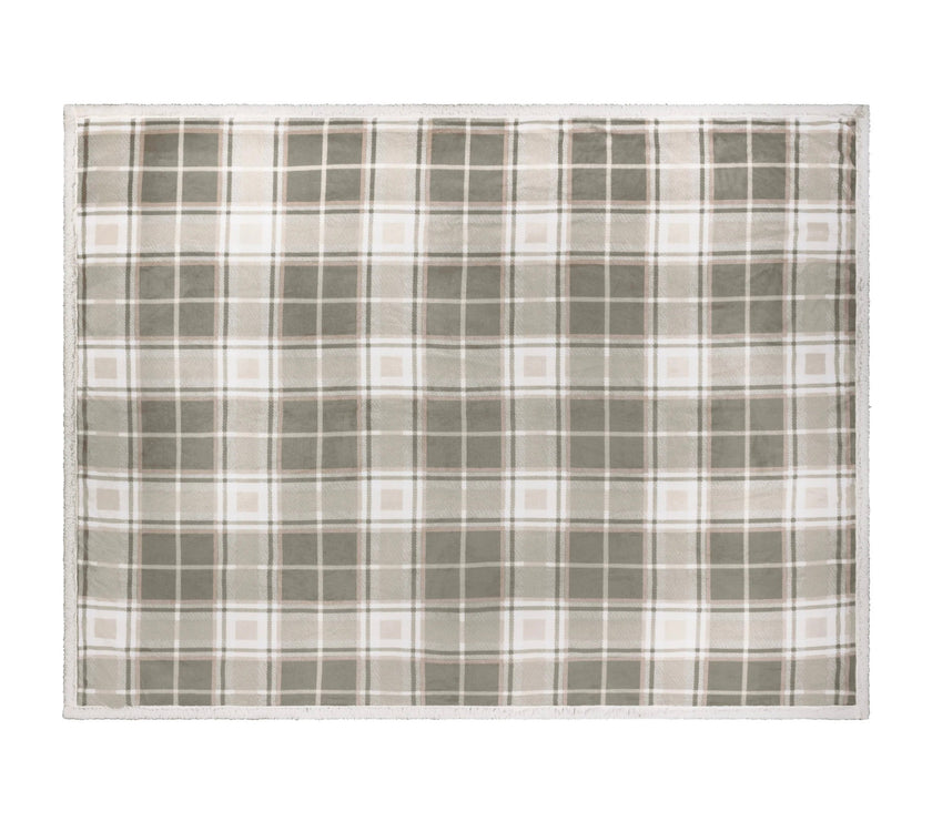 Braemar Tartan Sherpa Fleece Throw