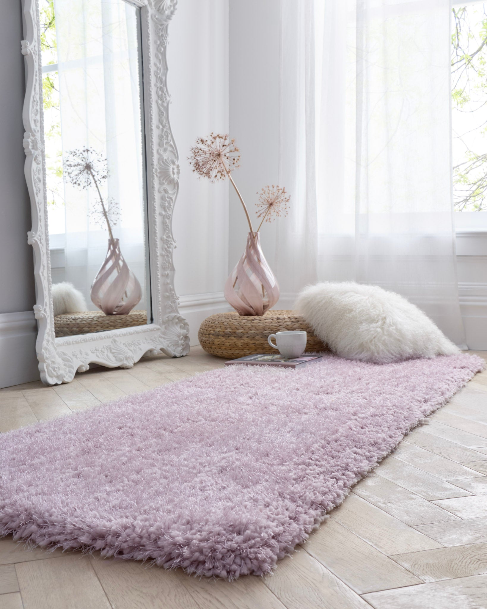 Origins Chicago Hand Tufted Rug - Soft Lilac
