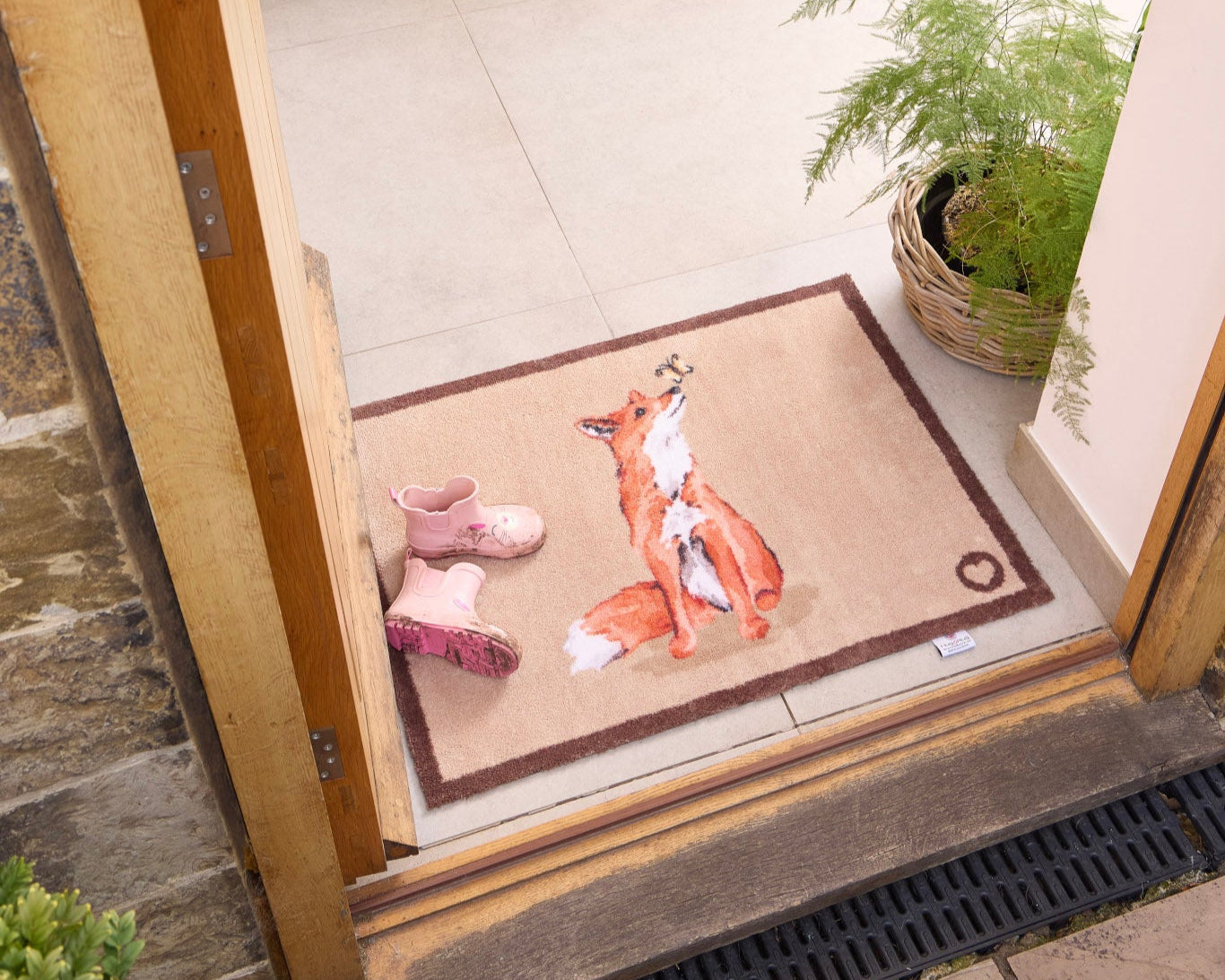 Curious Fox Washable Door Mat