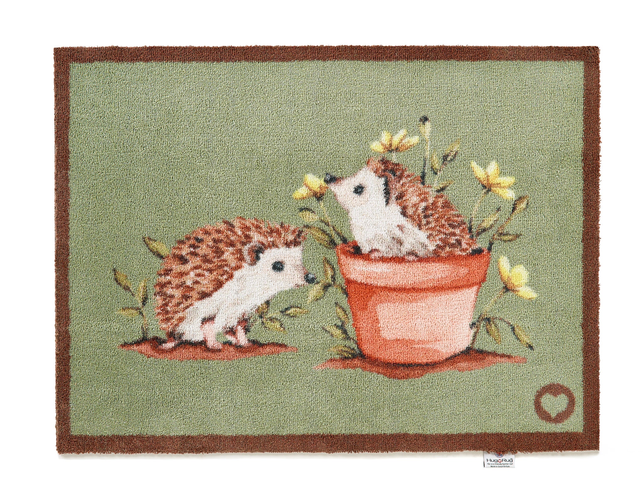 Hedgehog Friends Washable Door Mat