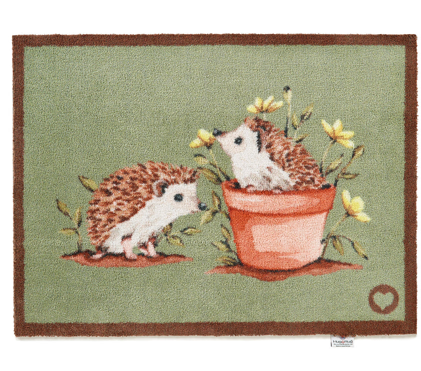 Hug Rug Washable Door Mat - Hedgehog Friends