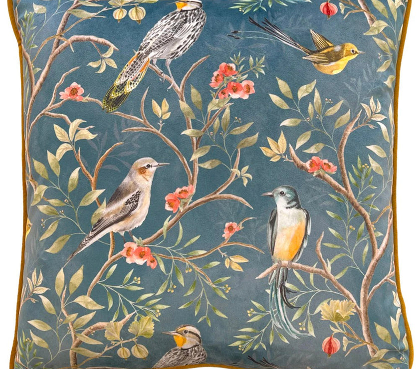 Chinoiserie Oriental Birds Cushion