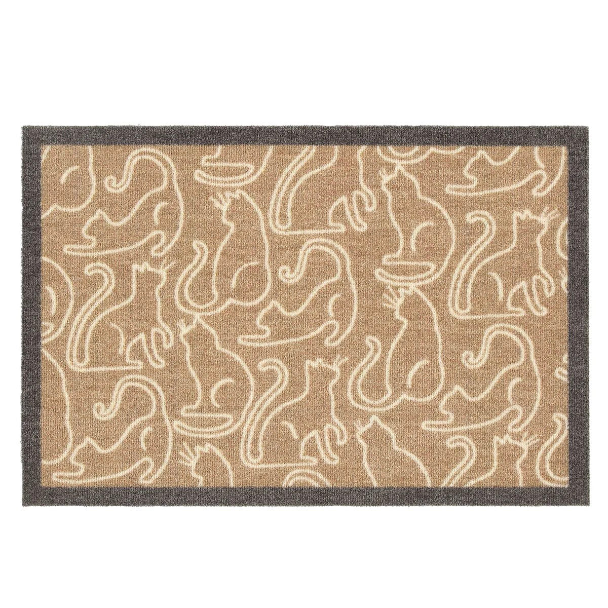 Cats Washable Nylon Doormat