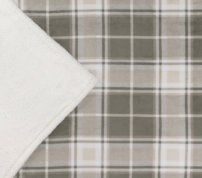 Braemar Tartan Sherpa Fleece Throw