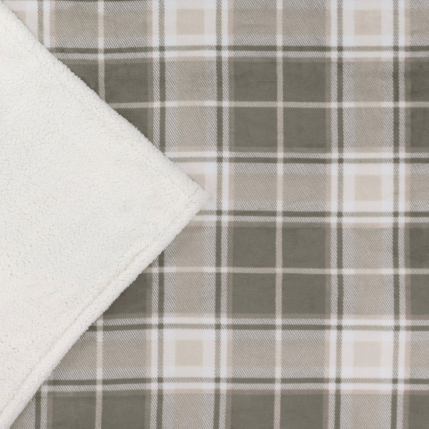 Braemar Tartan Sherpa Fleece Throw