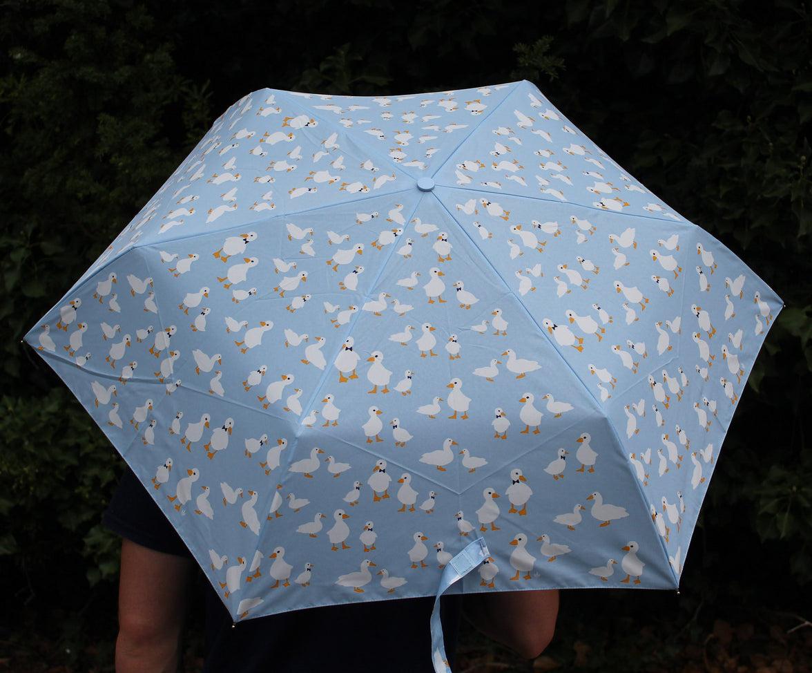 Cute Ducks UV Resistant Compact Umbrella
