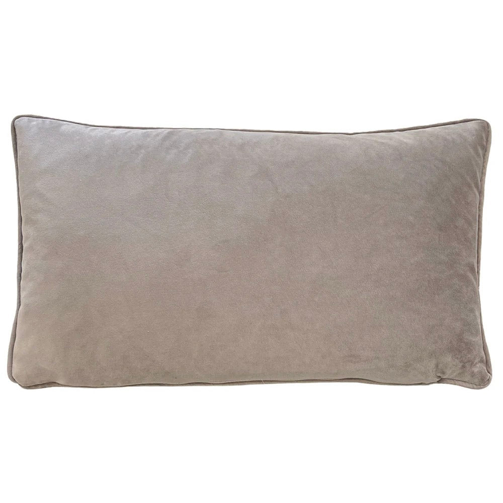 Teal Woodland Rabbit Velvet Cushion