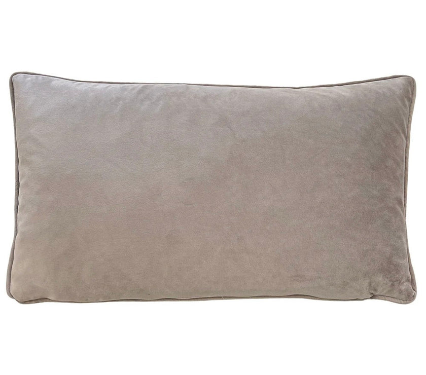 Teal Woodland Rabbit Velvet Cushion