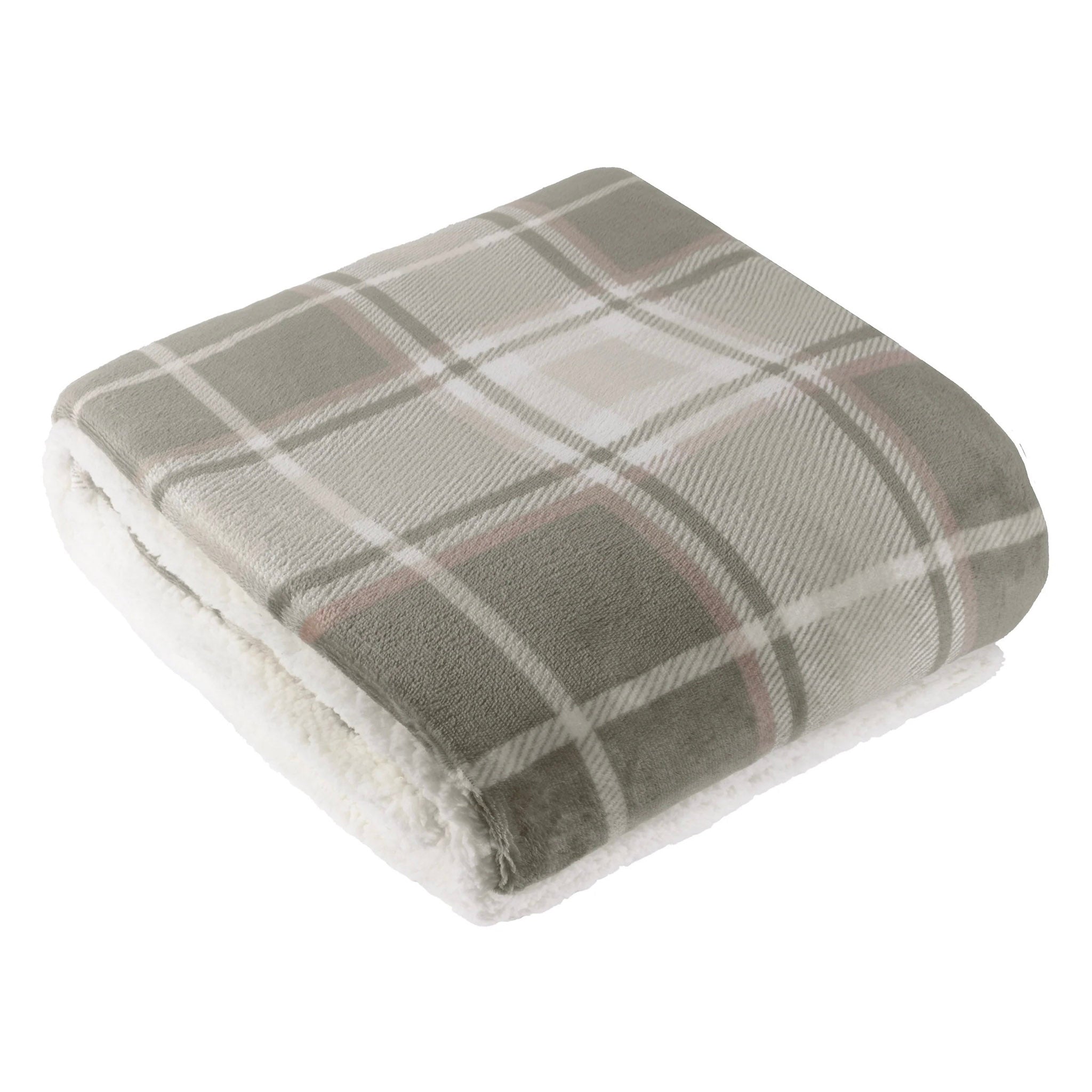 Braemar Tartan Sherpa Fleece Throw