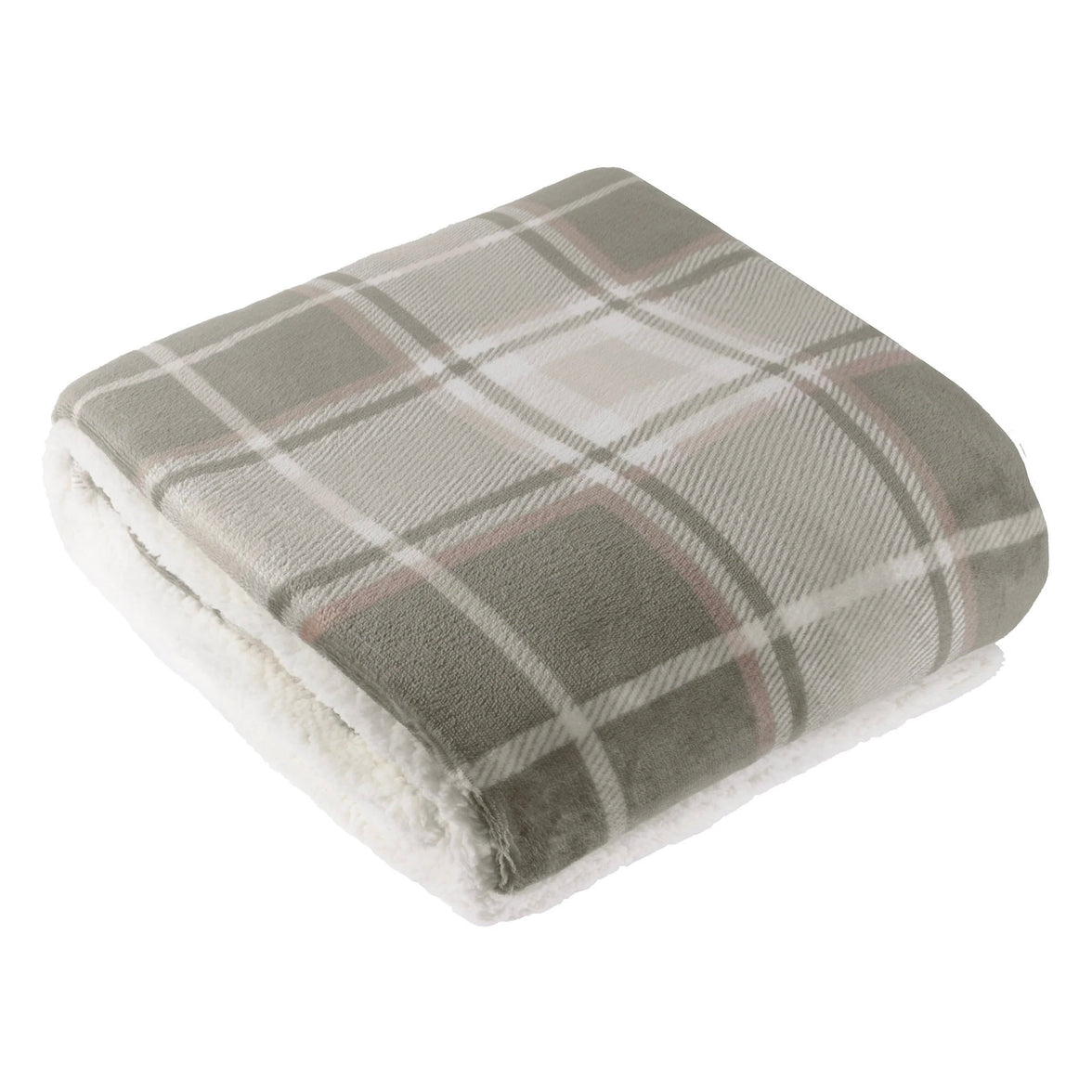 Braemar Tartan Sherpa Fleece Throw