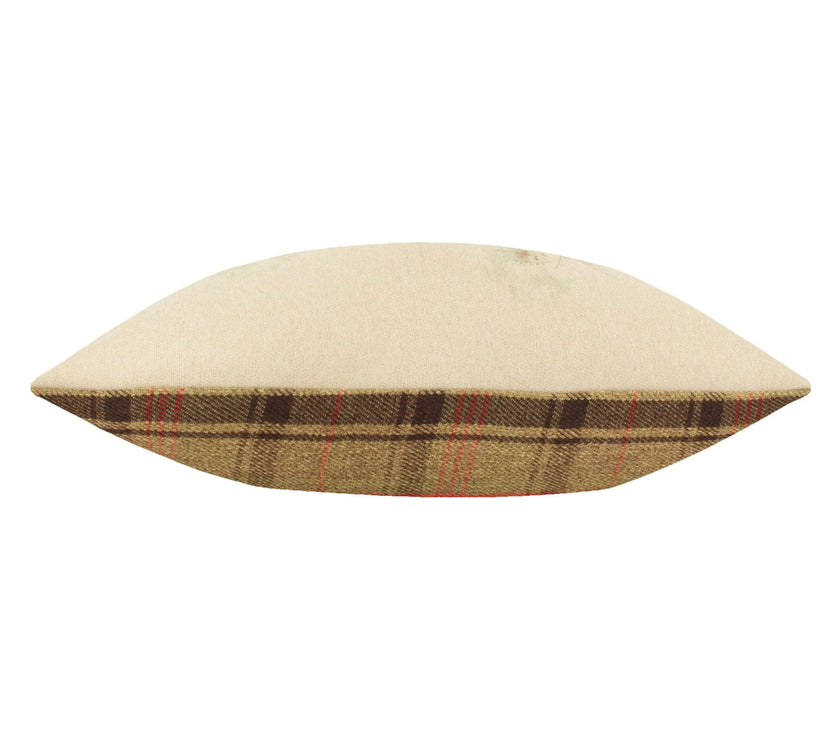 Countryside Mice Reversible Check Cushion
