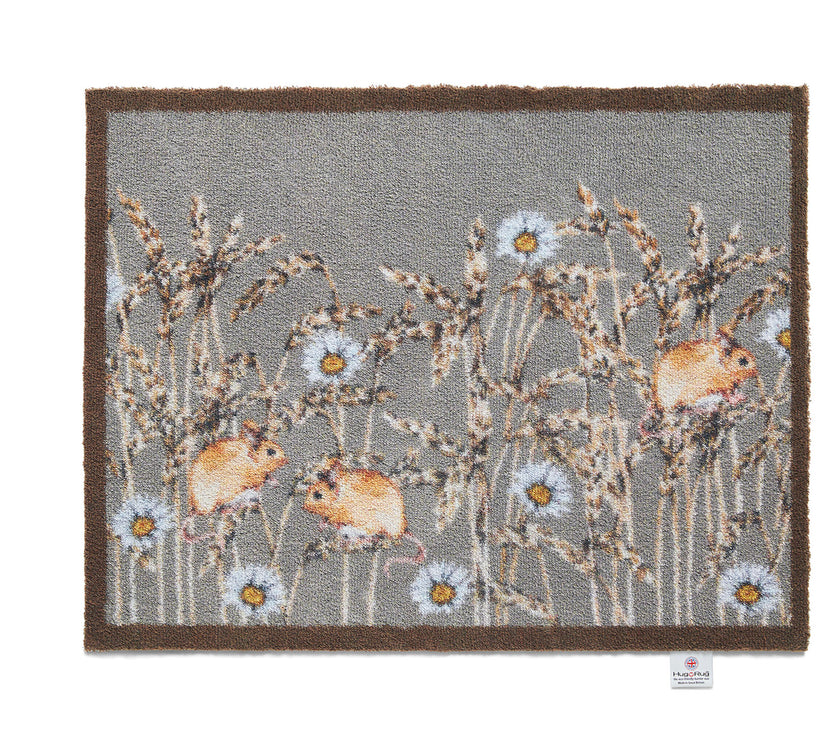 Hug Rug Washable Door Mat - Country Field Mice