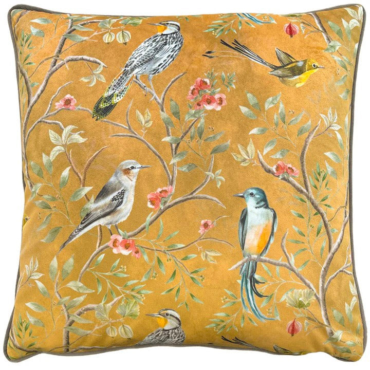 Chinoiserie Oriental Birds Cushion