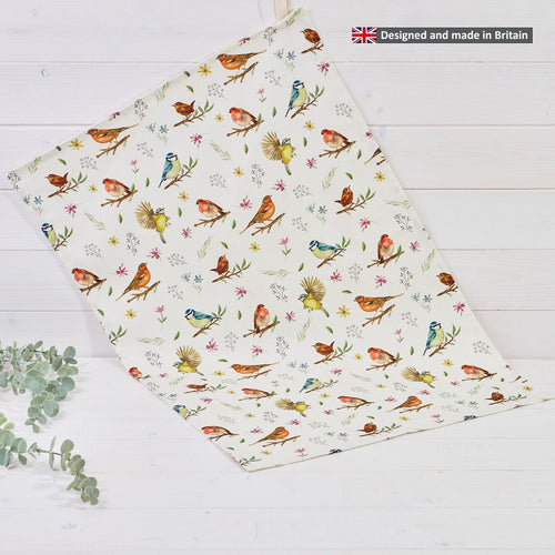 British Bird Species Tea Towel