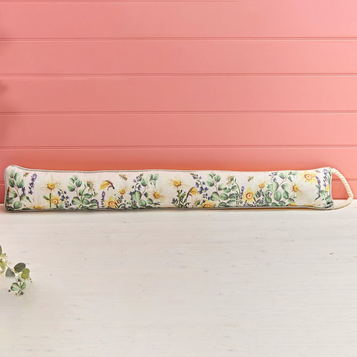 Floral Draught Excluder with Handle