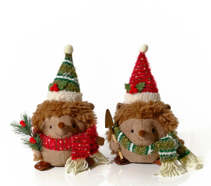 Christmas Sitting Hedgehog Assorted