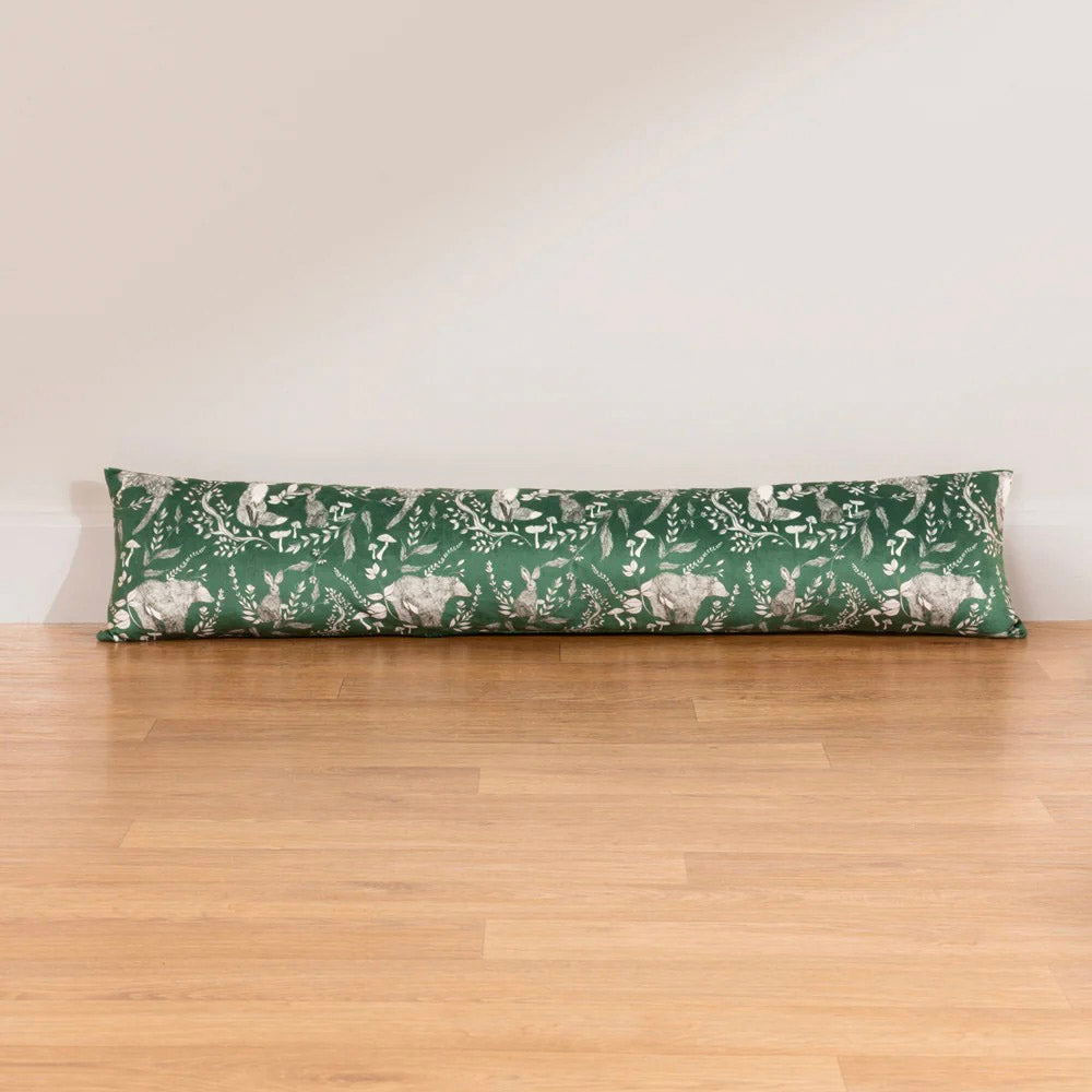 Woodland Forest Green Draught Excluder