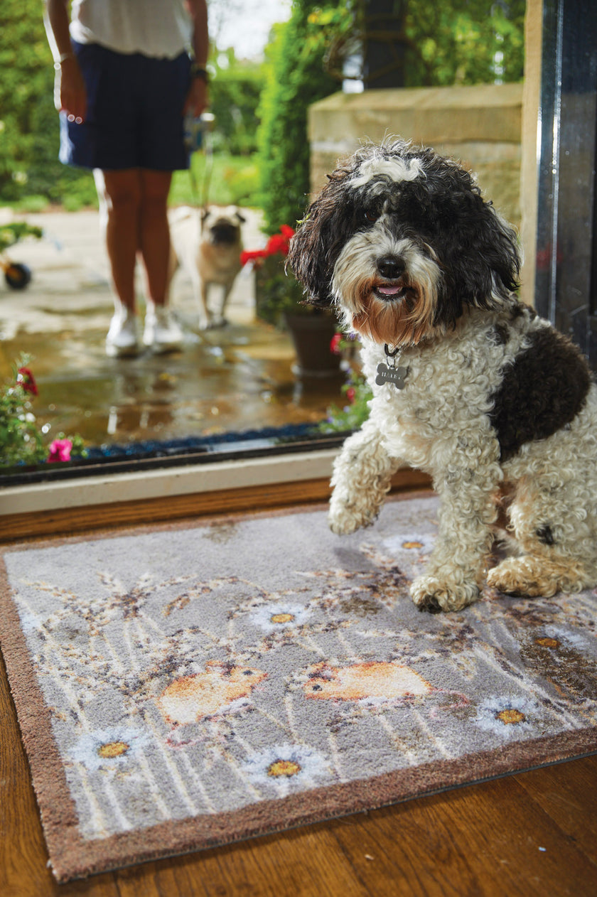 Hug Rug Washable Door Mat - Country Field Mice