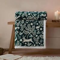 Winter Woodland Sherpa Throw