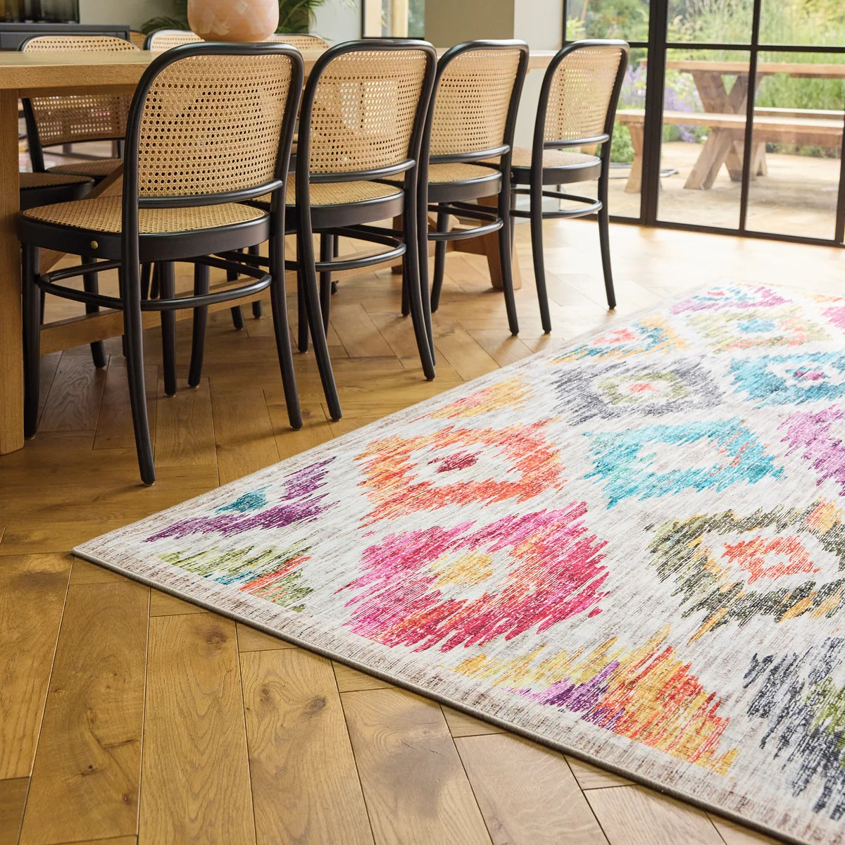 Hug Rug 'Painted Ikat' Eco-Washable Rug