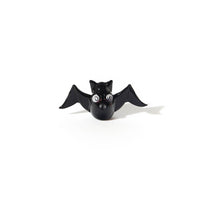 Cute black glass bat ornament with googly eyes for Halloween decoration