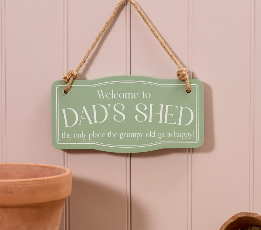 Dad's Shed Wooden Hanging Plaque