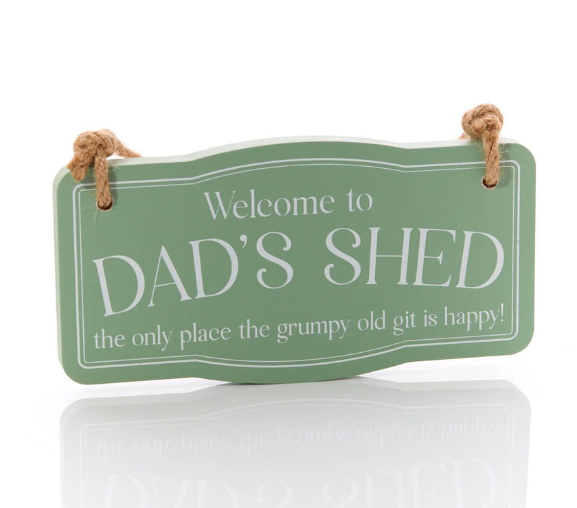 Dad's Shed Wooden Hanging Plaque