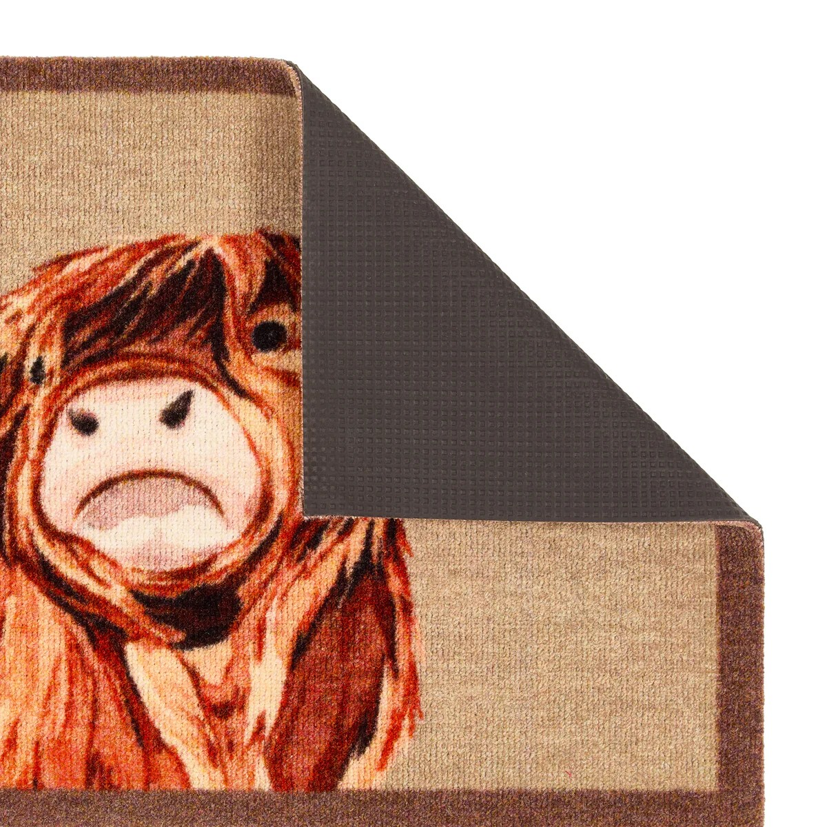 Highland Cow Washable Nylon Doormat
