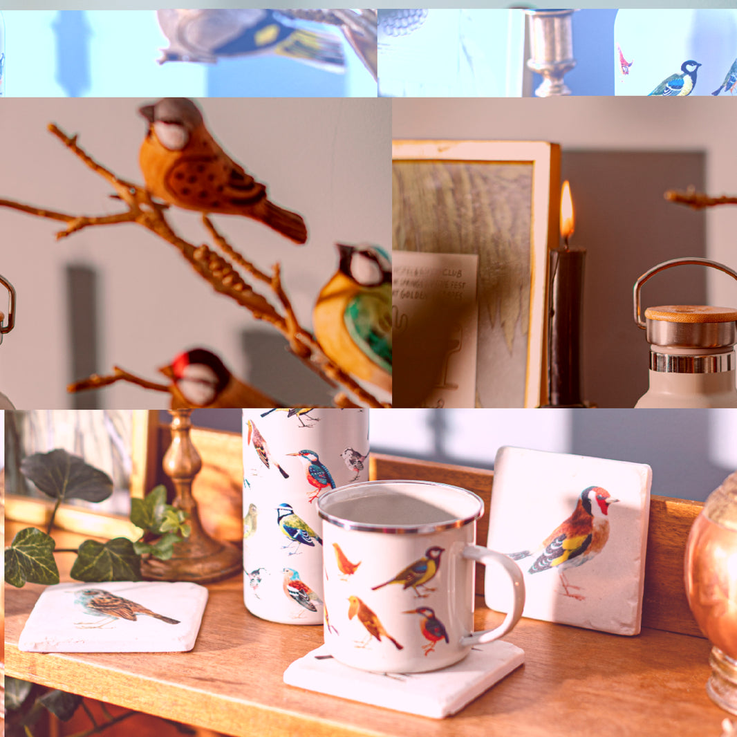 British Birds Metal Water Bottle