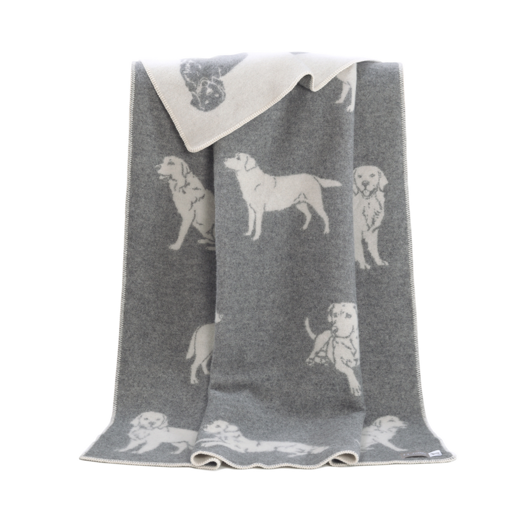 Labrador Design Wool Blend Blanket