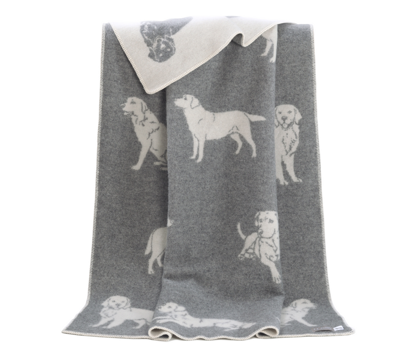 Labrador Design Wool Blend Blanket