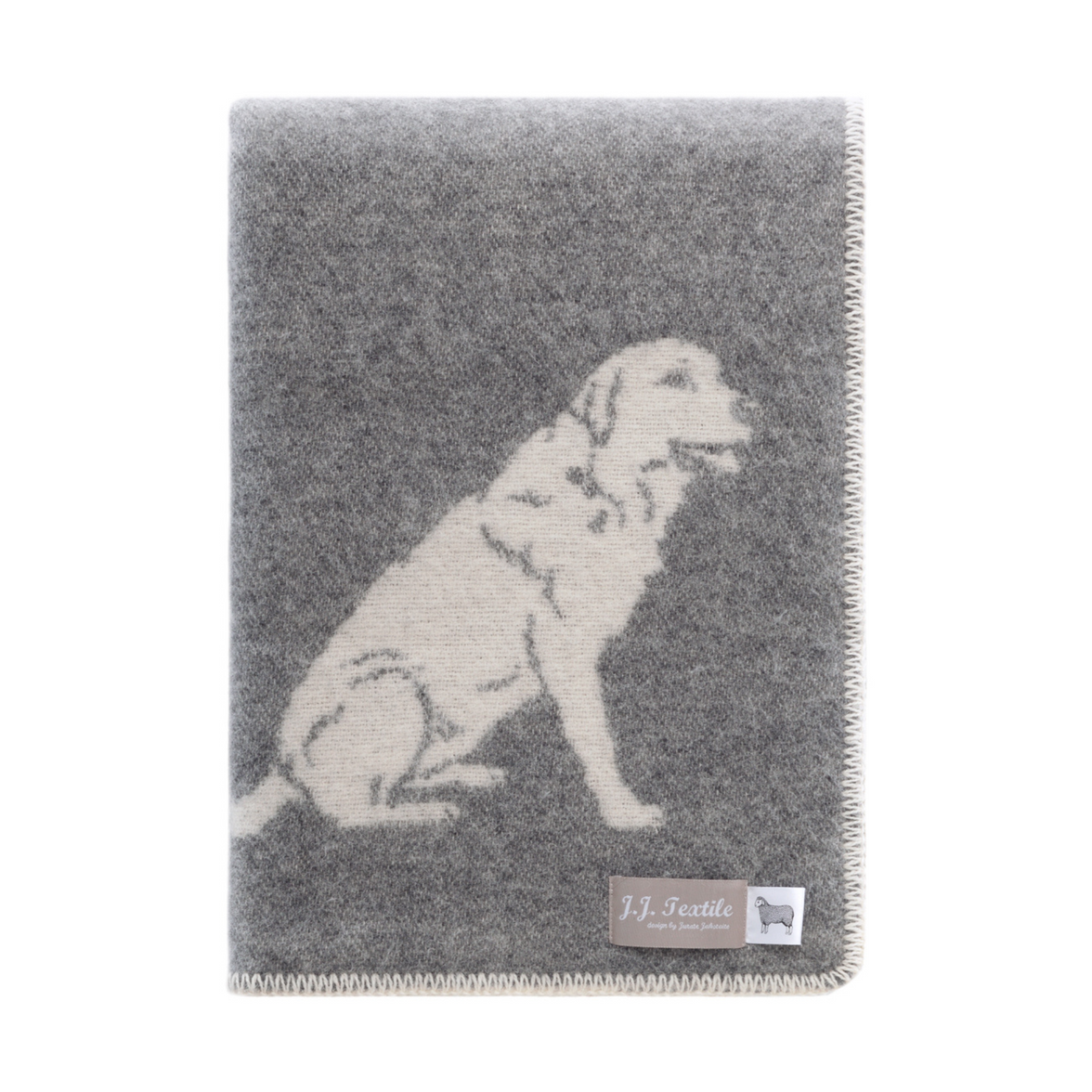 Labrador Design Wool Blend Blanket