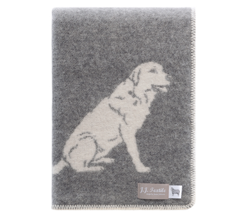 Labrador Design Wool Blend Blanket