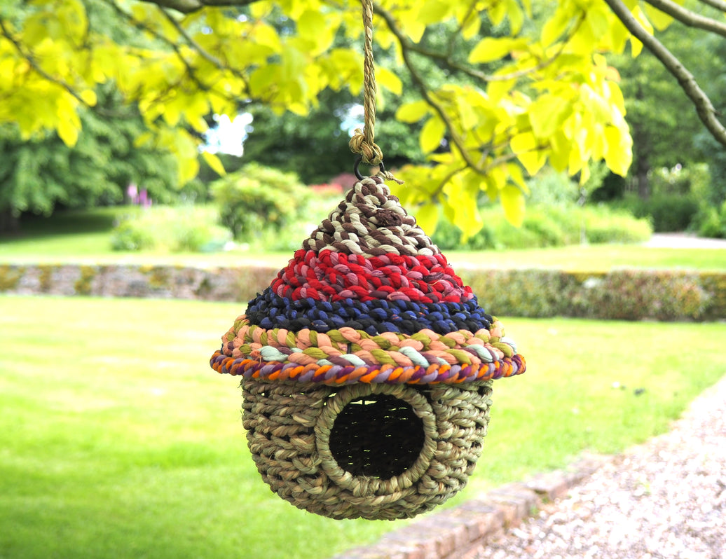 House Shaped Artisan Sari Bird Nester