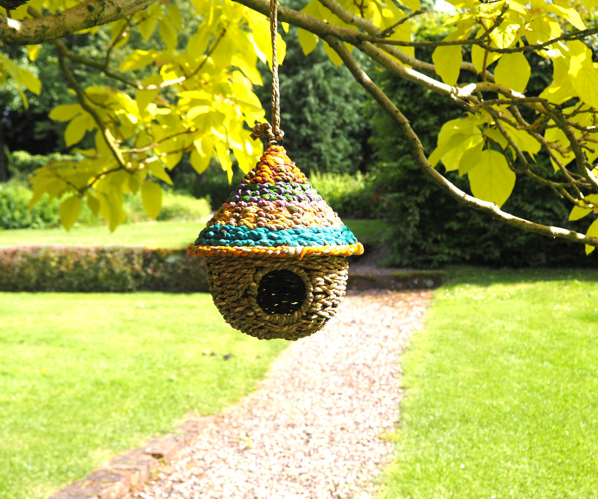 House Shaped Artisan Sari Bird Nester